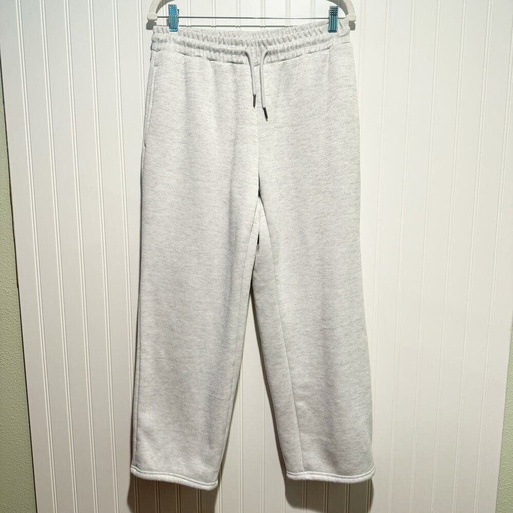 Chrome Riot Heathered Gray Lined Wide Leg Sweatpants Size XL